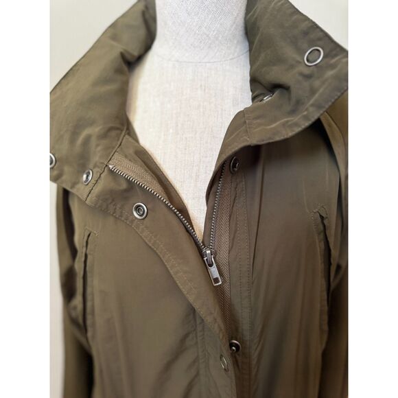 Free People Women's Windswept Jacket Green Olive Lightweight Size XS No Hood - Picture 10 of 16